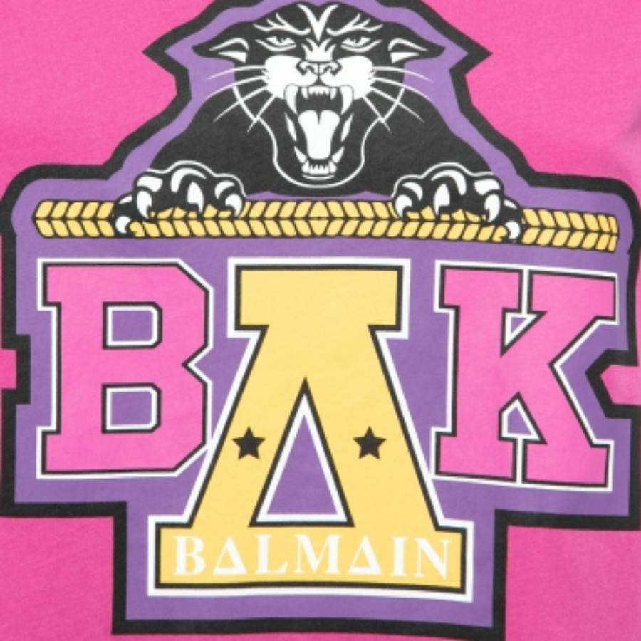 T-shirt Balmain X Beyonce rose en coton avec logo S Excellent état - En vente à Dubai, Al Qouz 2