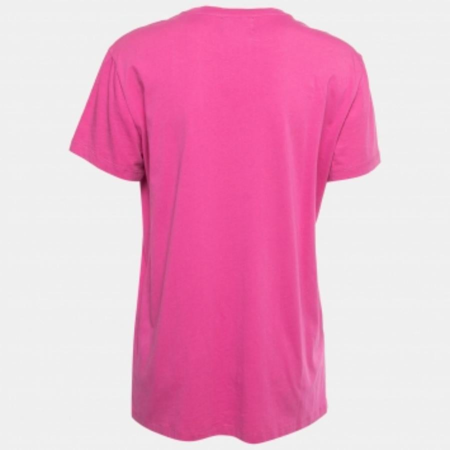 T-shirt Balmain X Beyonce rose en coton avec logo S Pour femmes en vente