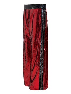 Balmain X Cara Delevigne 2019 sequined tuxedo pants