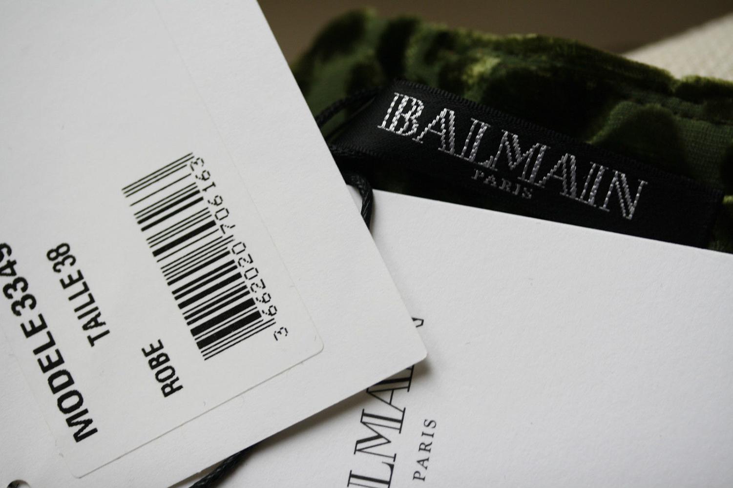 balmain velvet dresses