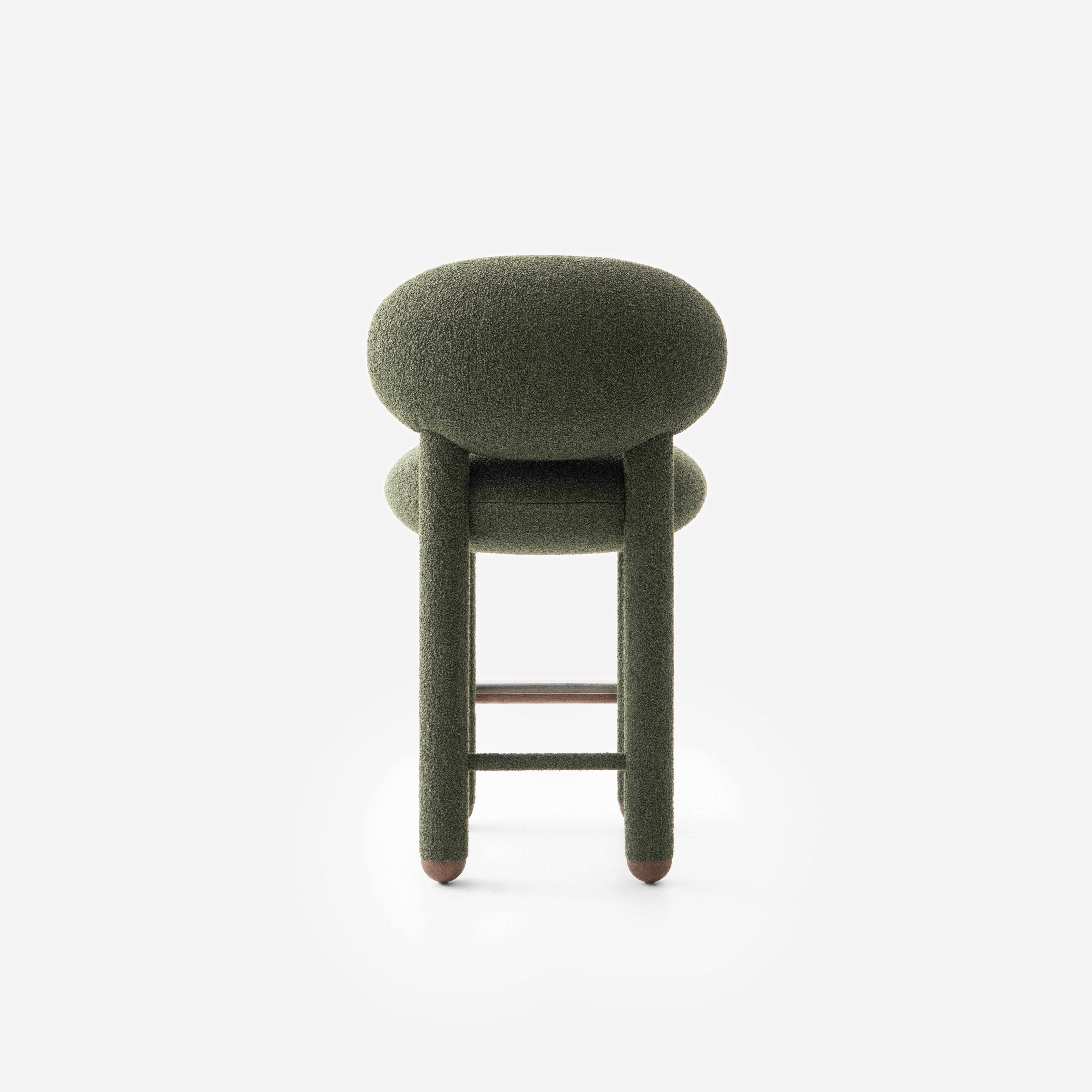 Modern Baloo Boucle Counter Chair Flock CS1 by NOOM For Sale