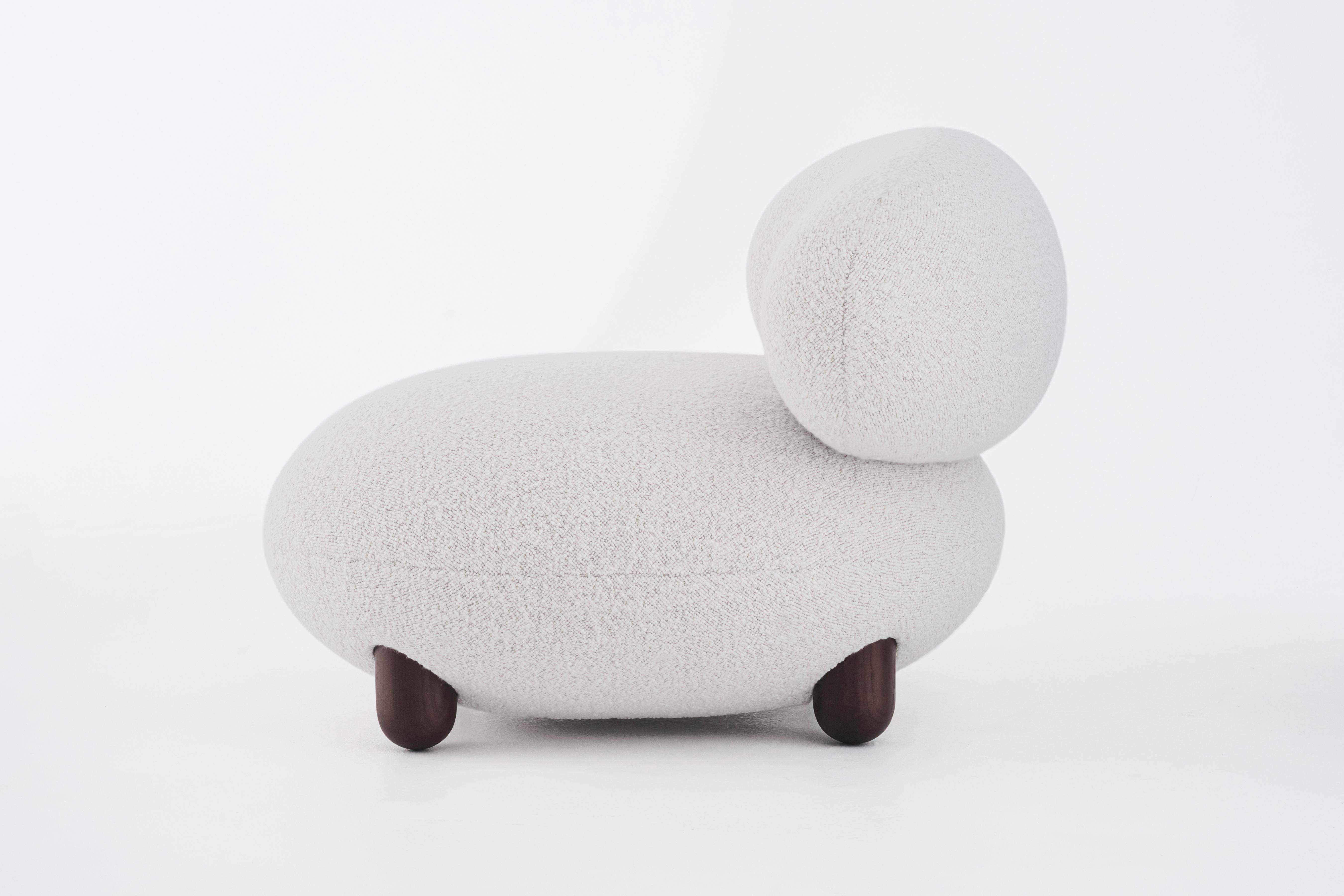 Baloo Boucle Flock Loungesessel von NOOM (Ukrainisch) im Angebot