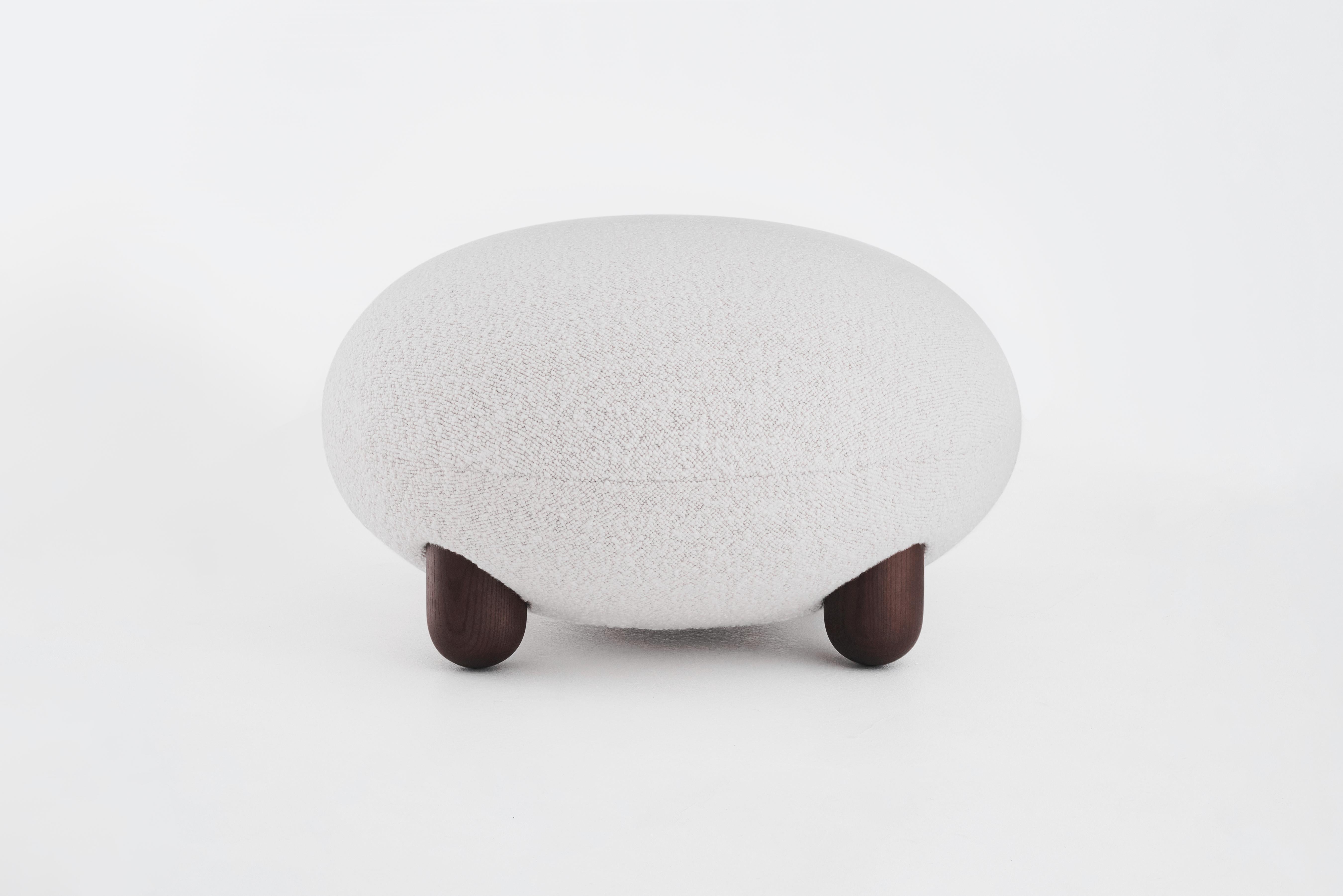 Moderno Pouf Baloo Boucle Flock di NOOM in vendita