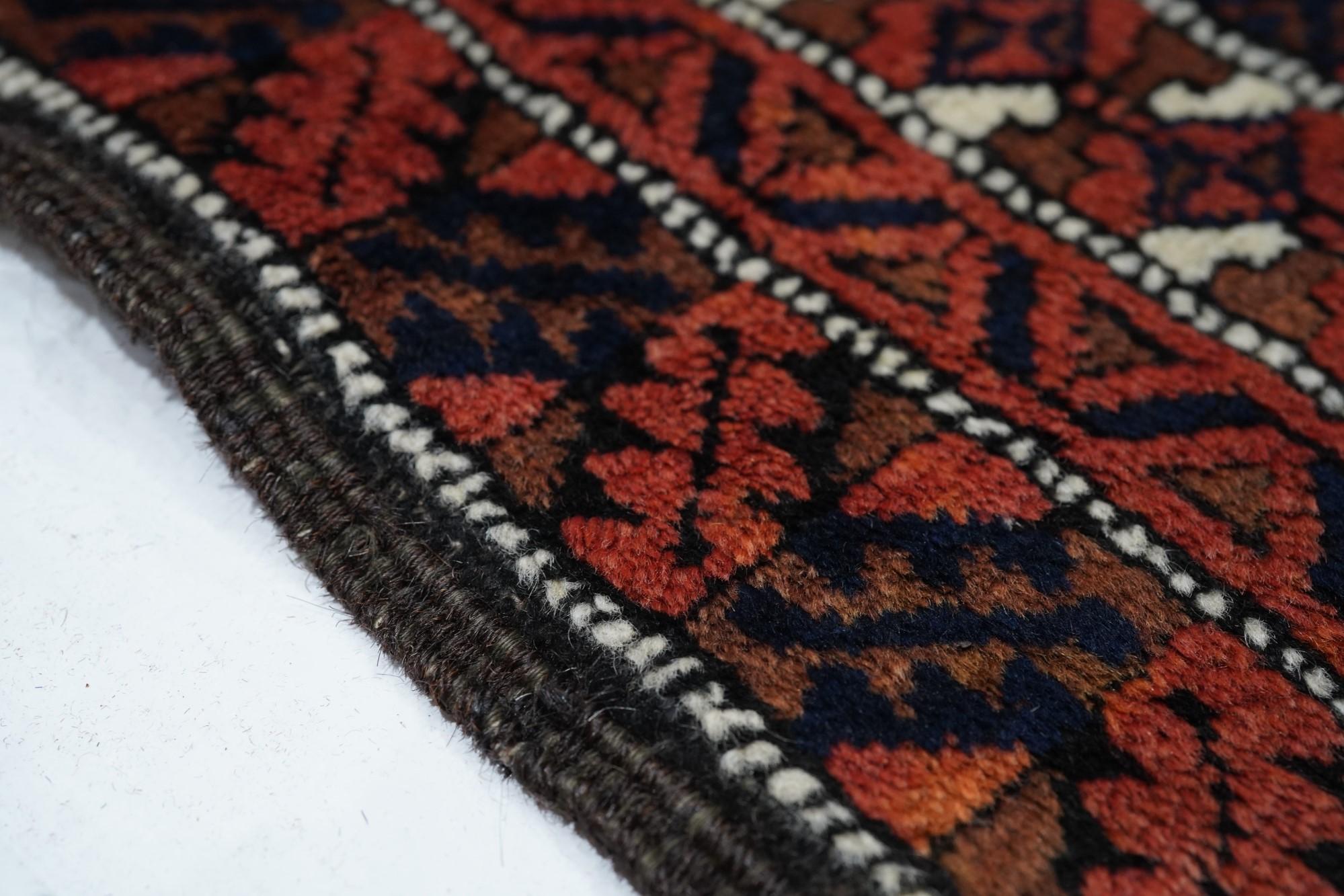 Balouch-Teppich im Vintage-Stil 3'0'' x 5'4'' (Wolle) im Angebot