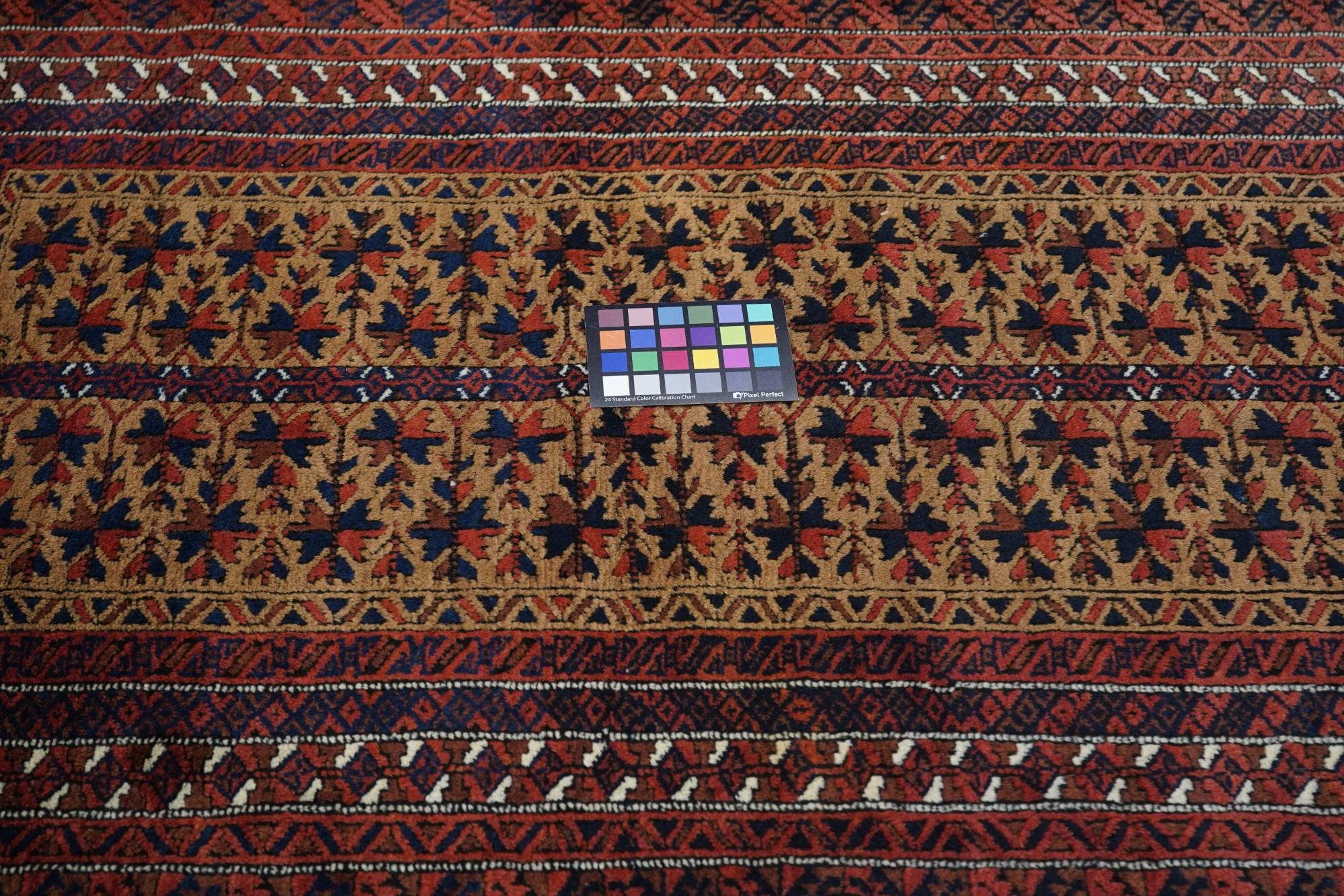 Vintage Balouch Rug 3'0'' x 5'4'' For Sale 1