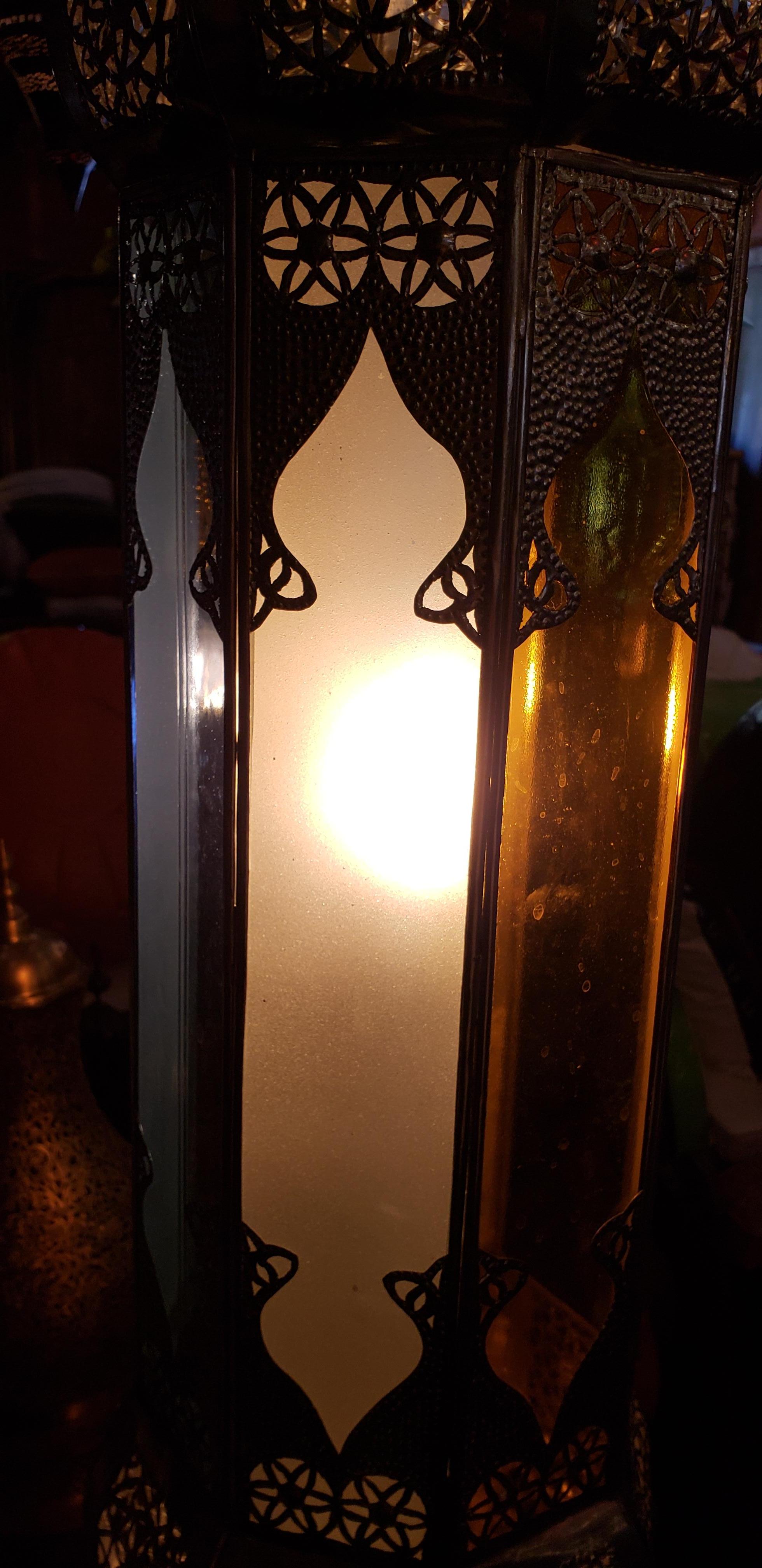 yellow moroccan lantern