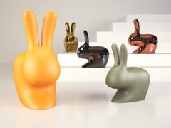 Balsam Green Rabbit Chair by Stefano Giovannoni