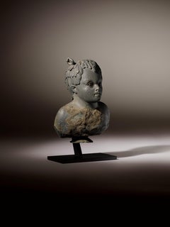 Balsamarium shaped as a Bust of a Black Boy - Roman, 1st – 2nd Century AD