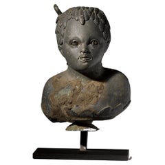 Balsamarium shaped as a Bust of a Black Boy - Roman, 1st – 2nd Century AD