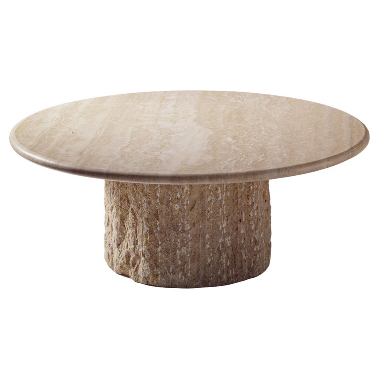 Balta Travertine Marble Midcentury Coffee Table Contemporary Spain in