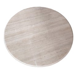 Balta Travertine Marble Midcentury 1980s Dining Table Unique Artisan Masterpiece