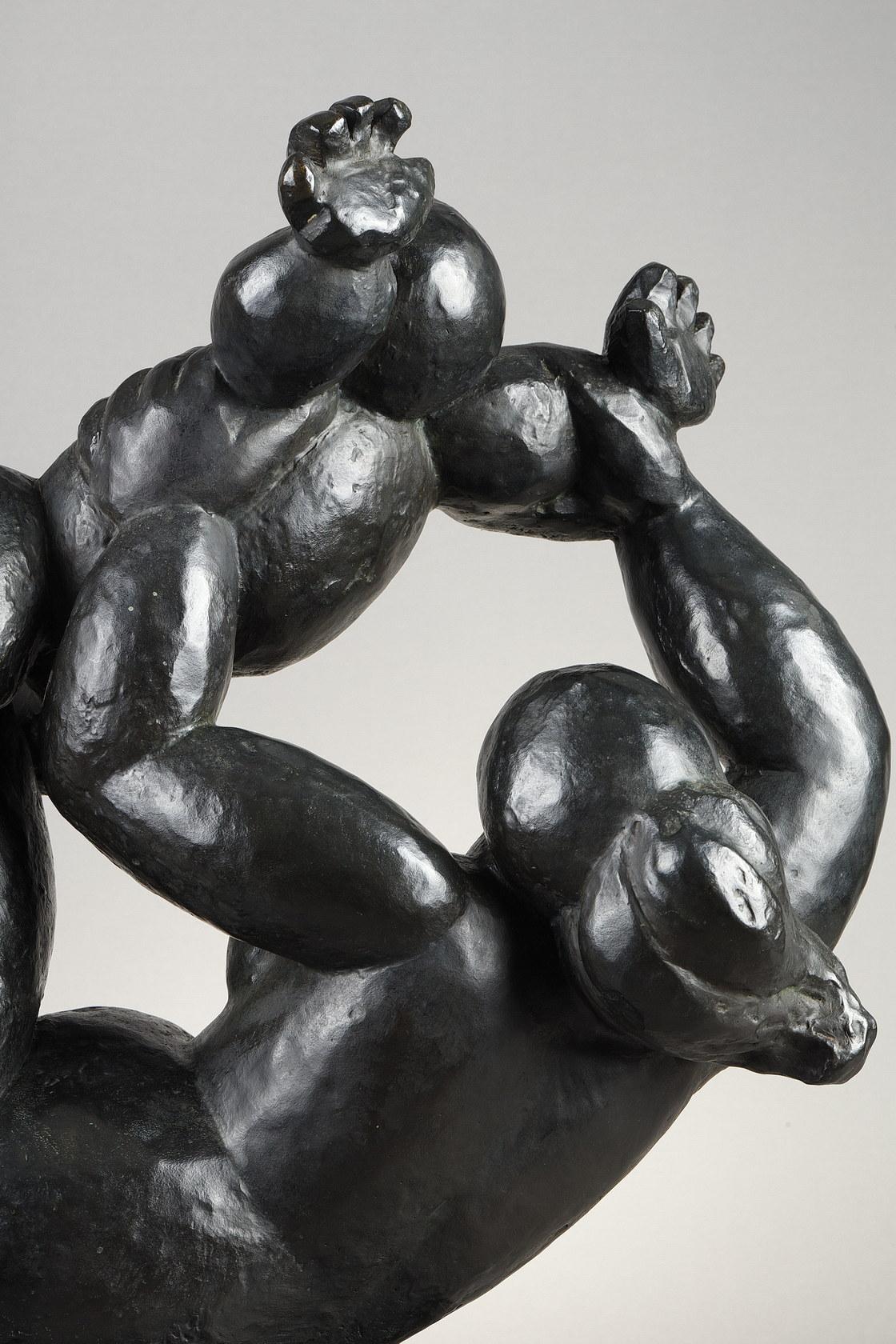 Mother & Child, con una base - Sculpture di Baltasar Lobo