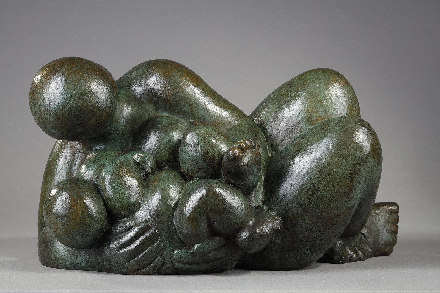 Baltasar Lobo Nude Sculpture - The Cradle