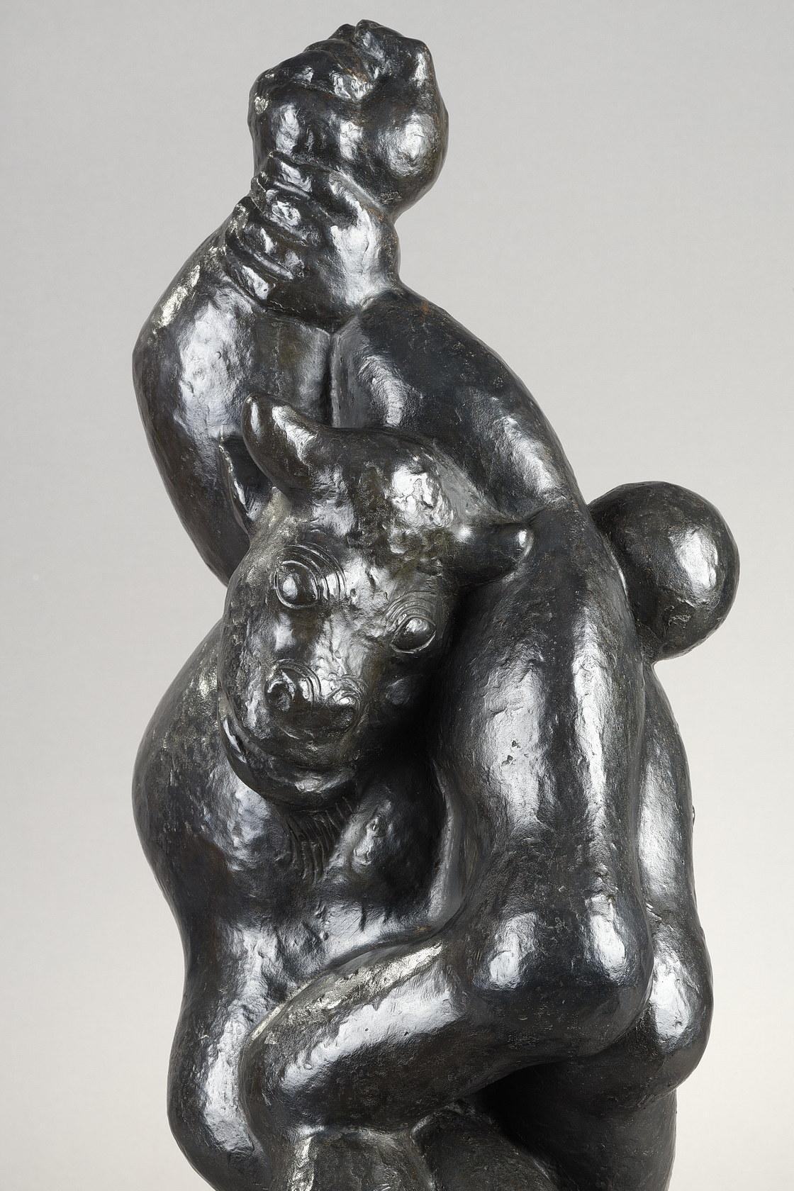 Theseus and the Minotaur - Sculpture by Baltasar Lobo