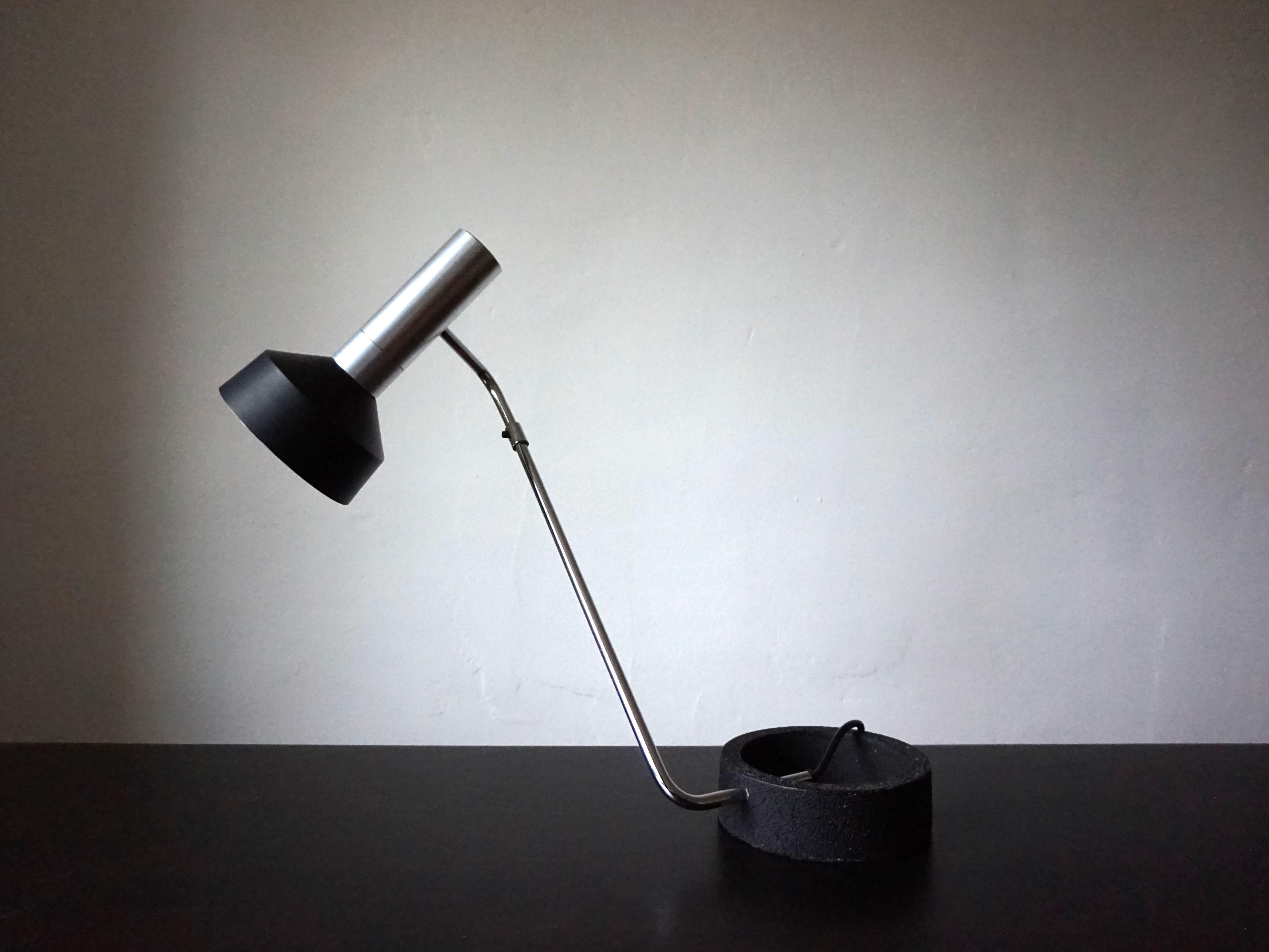 Lámpara de mesa Baltensweiler Minilux de Rosemarie y Rico Baltensweiler, 1960 Aluminio en venta