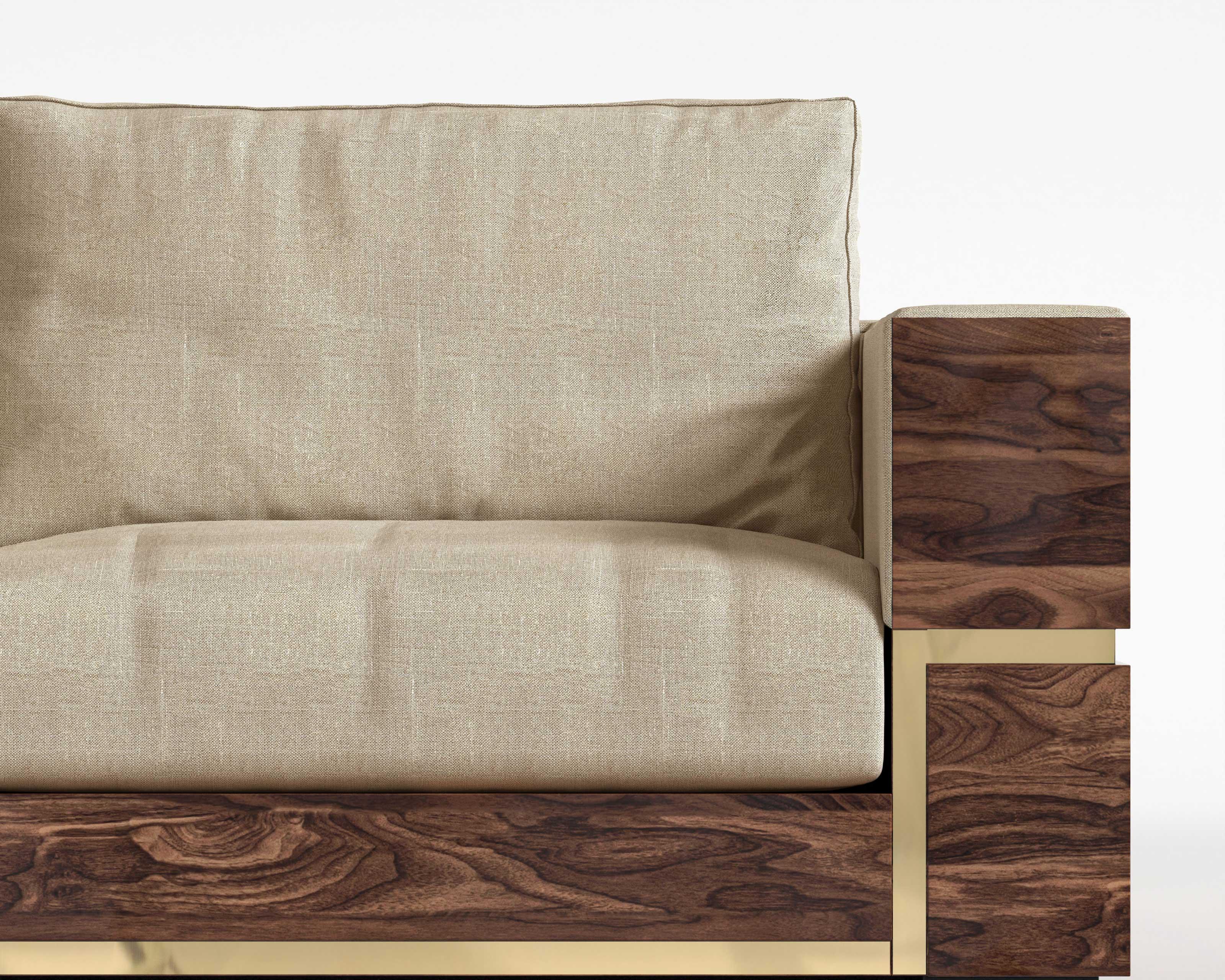Brushed Balteus Lounge Chair by Palena Furniture For Sale