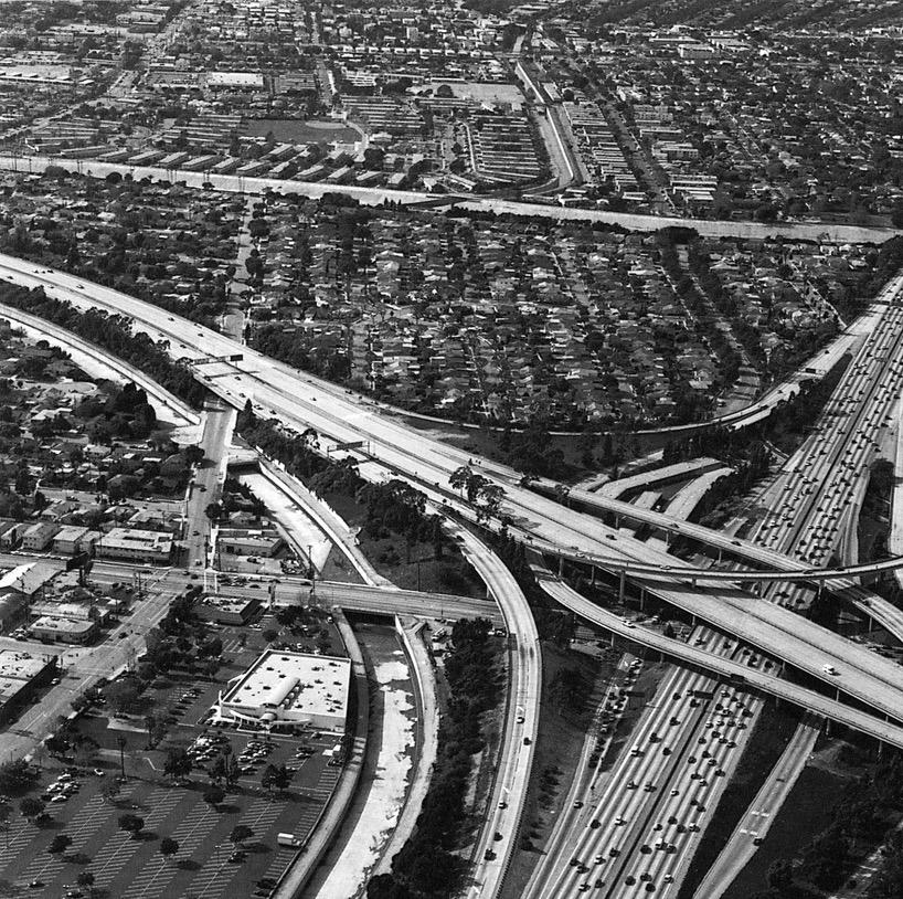 Los Angeles - Black Black and White Photograph by Balthasar Burkhard 