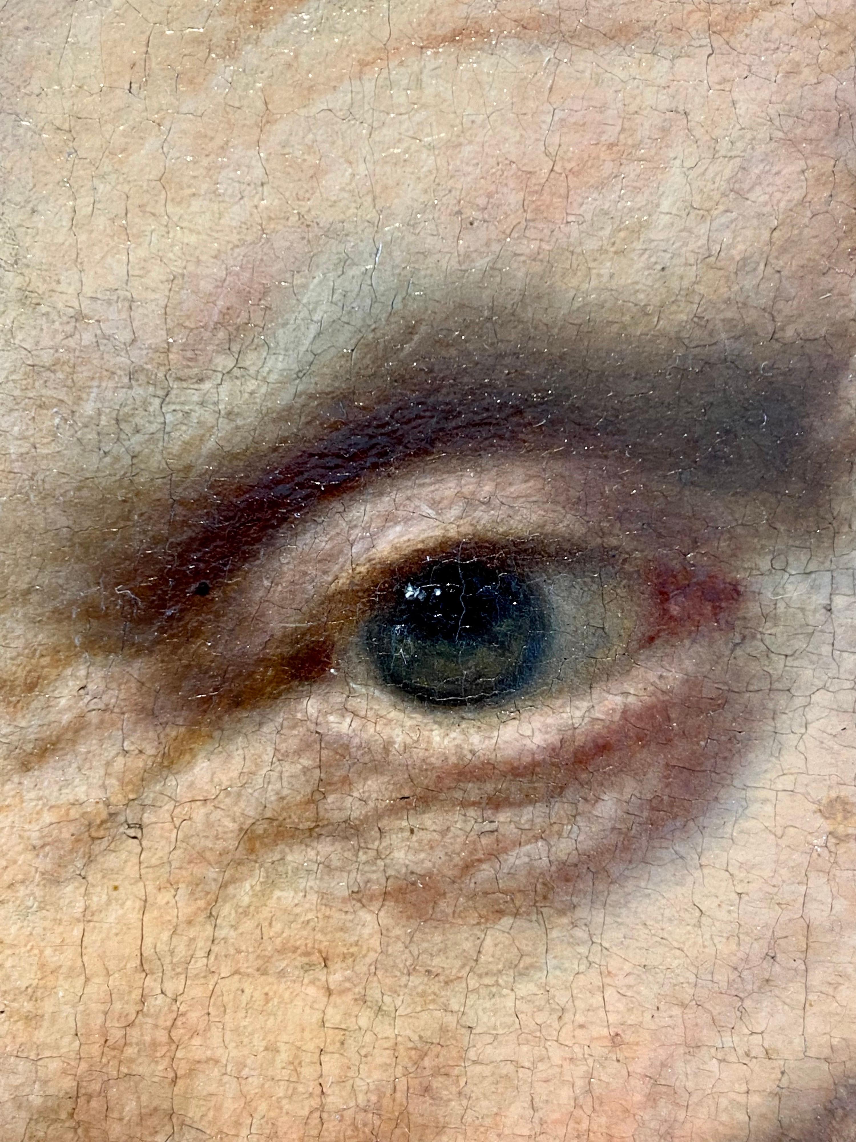 18th century German Portrait Painting - Hyperrealistic Old Master Philosopher 3