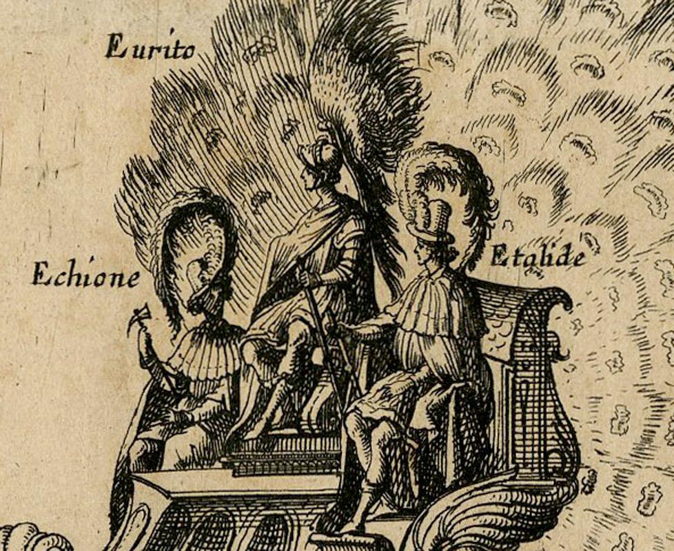 Eurito Echione e Etalide Argonote - Print by Balthasar Moncornet