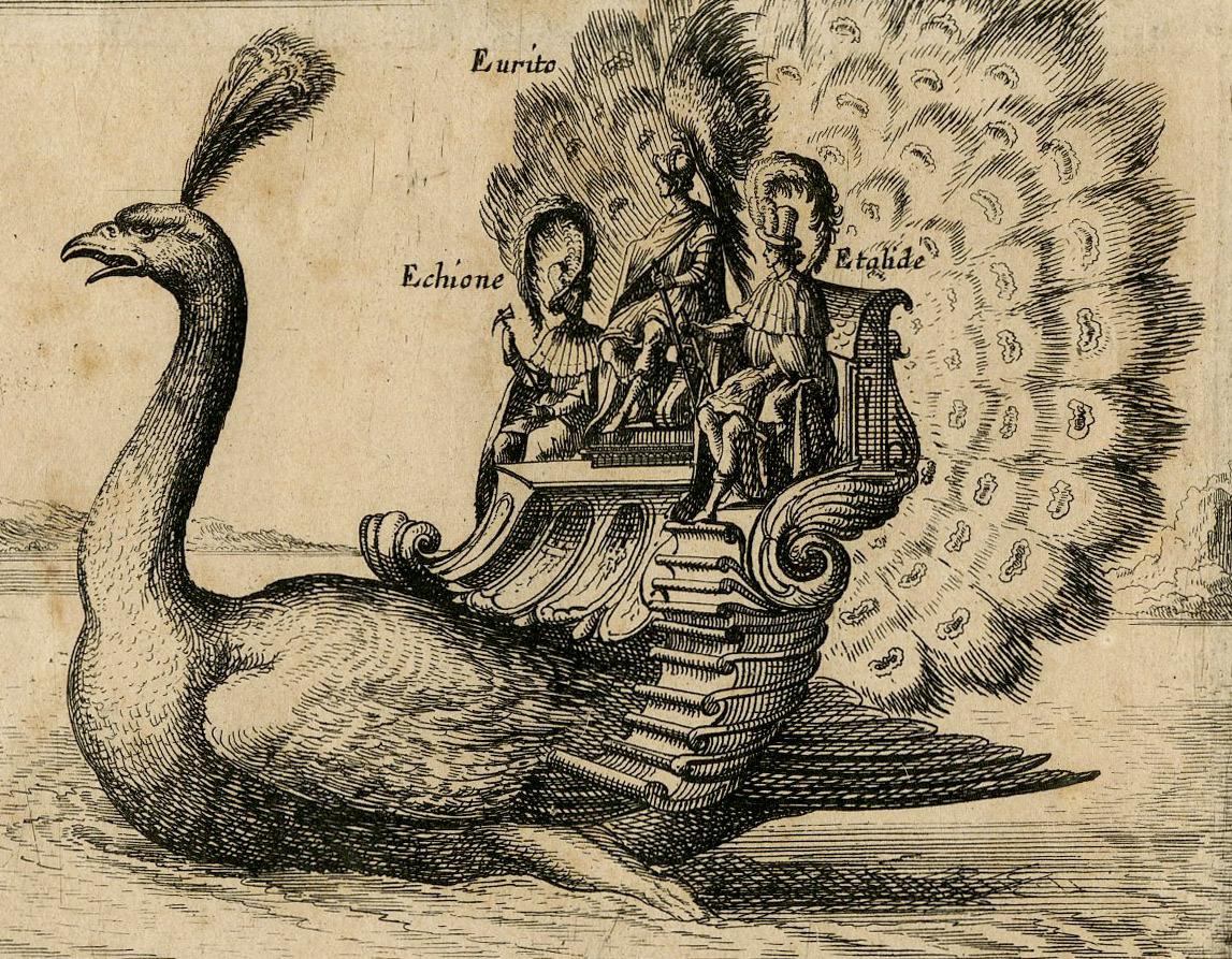Eurito Echione e Etalide Argonote - Old Masters Print by Balthasar Moncornet
