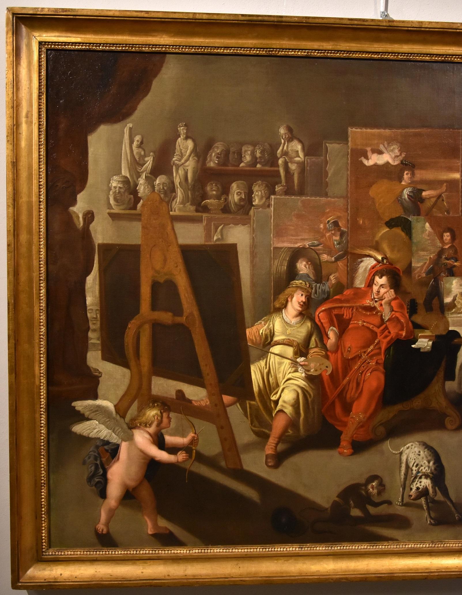 Balthasar Van Den Bossche (Antwerpen, 1681 - 1715)
Alexander der Große und Campaspe im Studio des Malers Apelles

Die Leinwand wurde in Perugia (Museo di Palazzo della Penna) im Rahmen der Ausstellung 