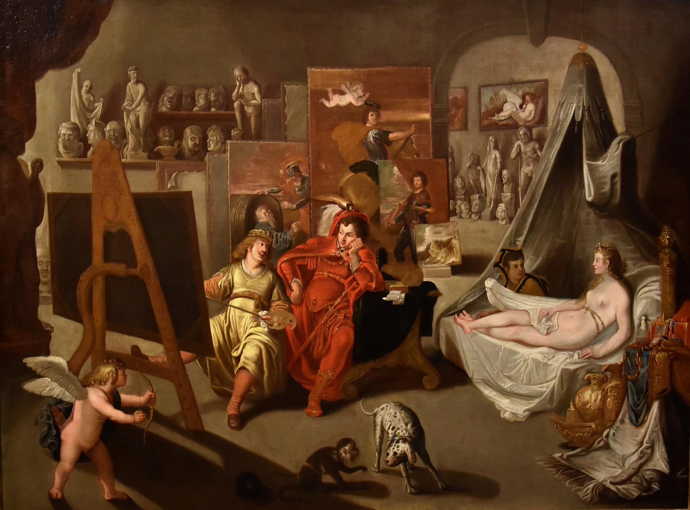Van Den Bossche Alexander The Great Gemälde Öl auf Leinwand 17/18. Jahrhundert Flämisch 
