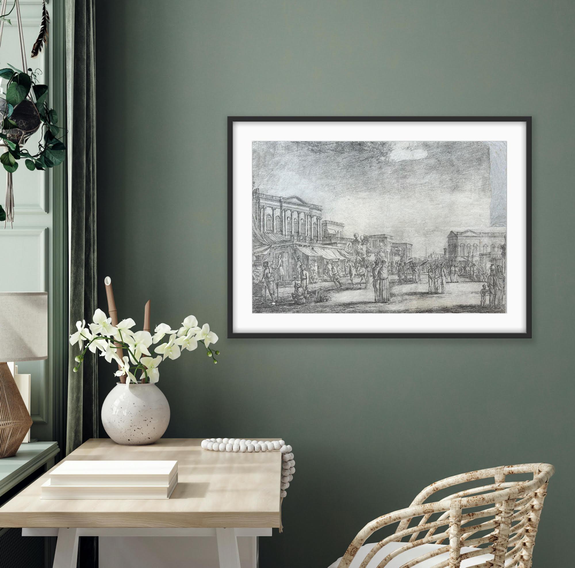 India Balthazar Solvyns Edificios europeos Calcuta Siglo XVIII, rara 1ª prueba en venta 9