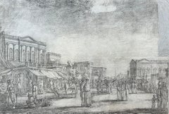 India Balthazar Solvyns Edificios europeos Calcuta Siglo XVIII, rara 1ª prueba