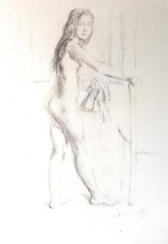 Balthus (1908–2001) – „Jeune Femme Debout“ – Lithografie auf Arches-Papier – 1994