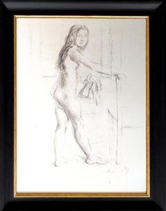 Balthus (1908–2001) – „Jeune Femme Debout“ – Lithografie auf Arches-Papier – 1994