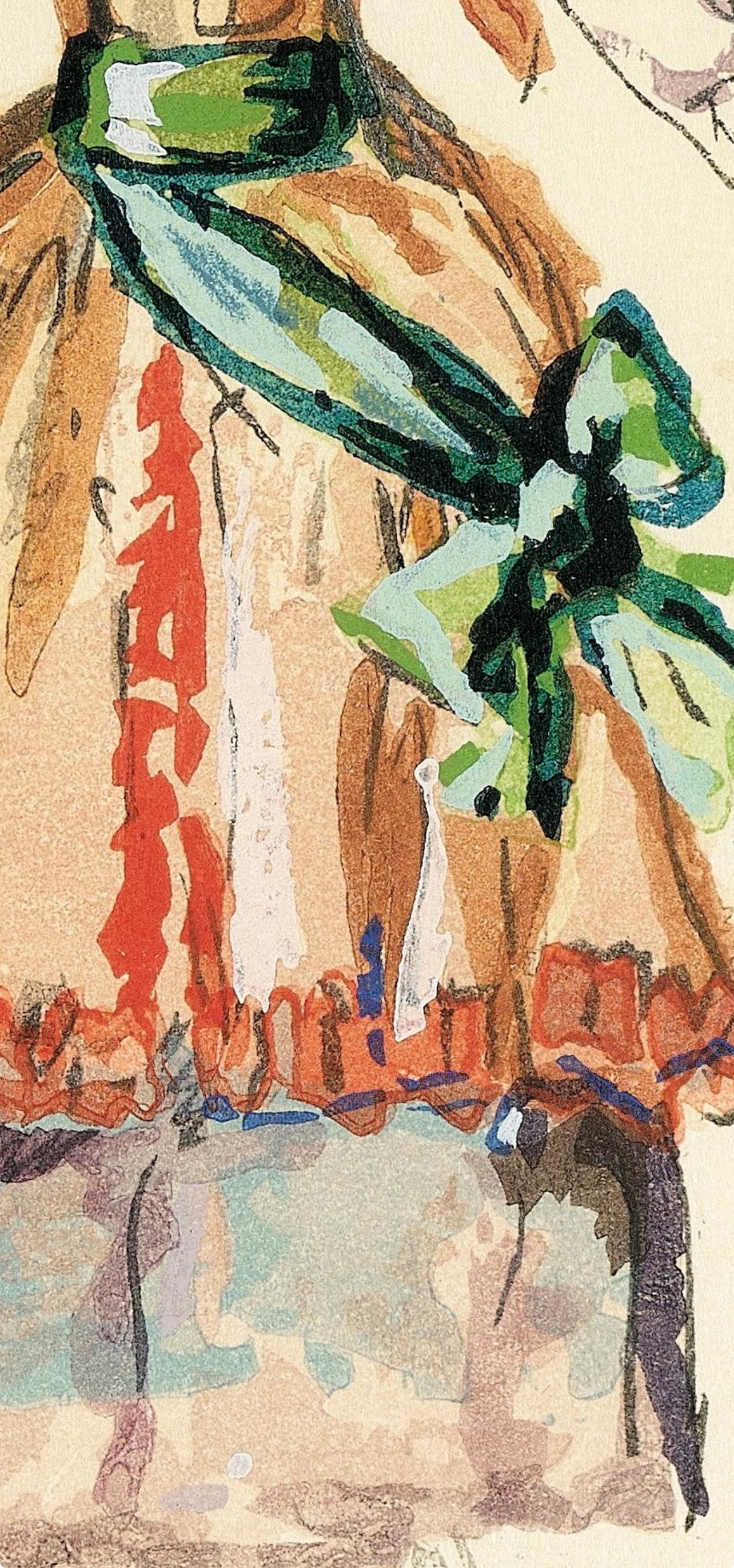 Composition, Così fan tutte, Balthus - White Landscape Print by Balthus (Balthasar Klossowski de Rola) 