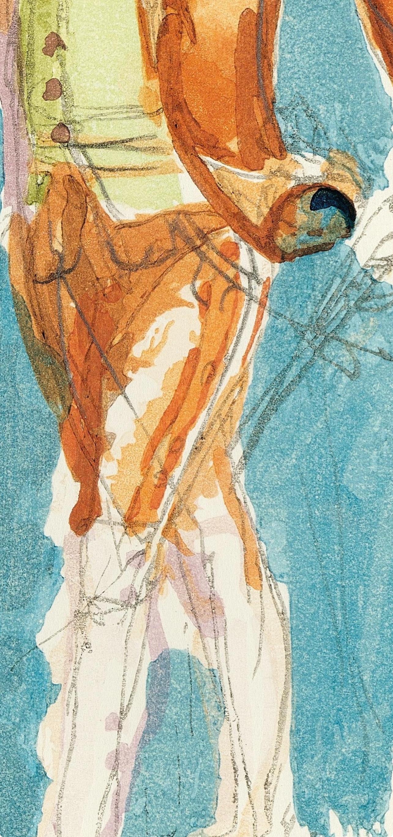 Composition, Così fan tutte, Balthus - Beige Figurative Print by Balthus (Balthasar Klossowski de Rola) 