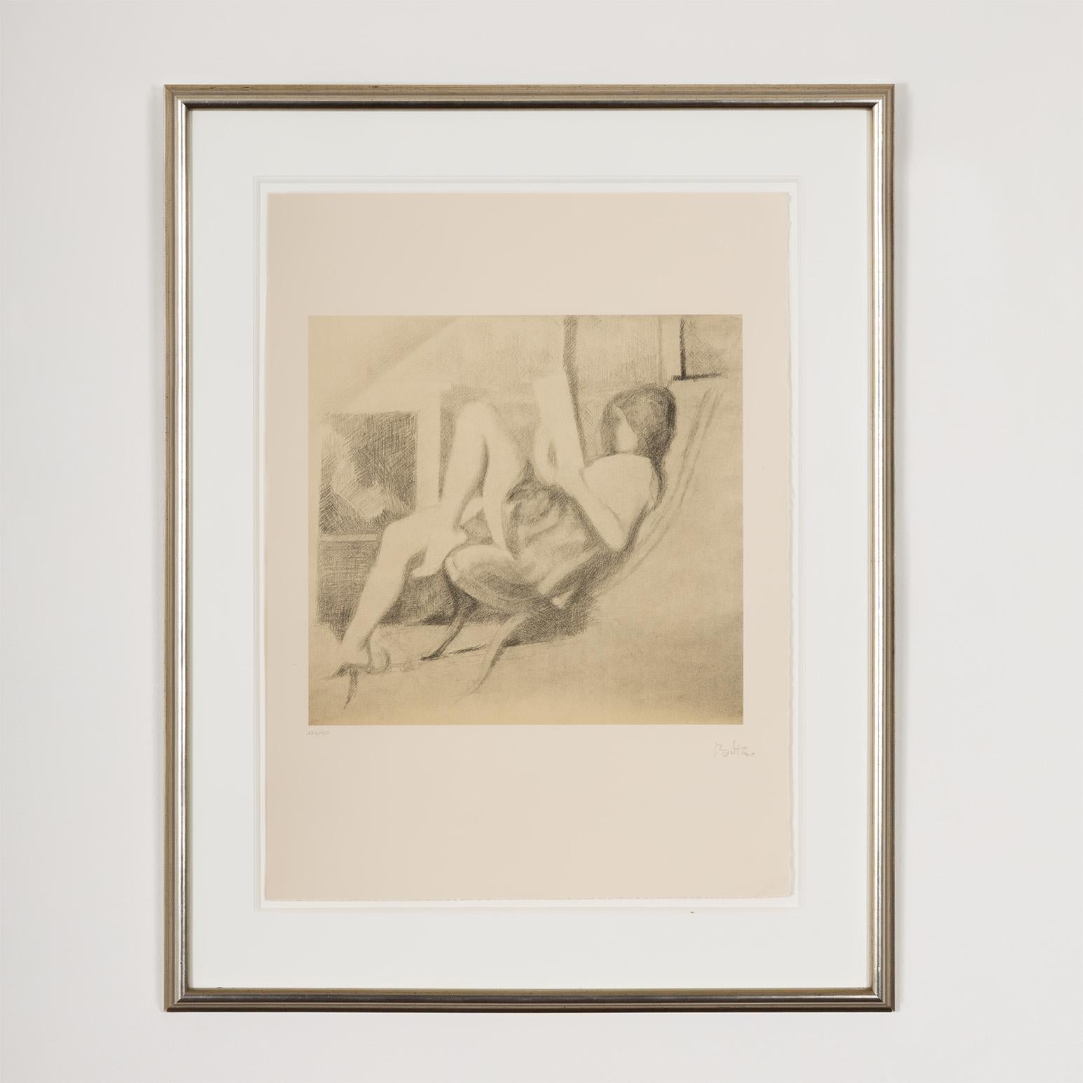 Balthus (Balthasar Klossowski de Rola)  Figurative Print – Jeune Fille Assise
