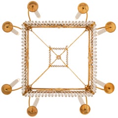 Baltic 19th Century Neo-Classical St. Ormolu And Crystal Chandelier