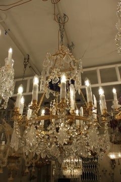 Baltic 19th Century Rock Crystal Chandelier