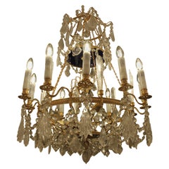 Lampadario in cristallo di rocca del XIX secolo