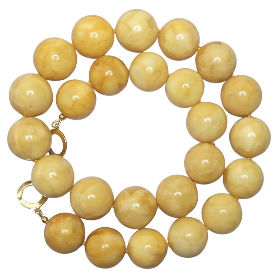 Baltic Amber Egg Yolk Necklace