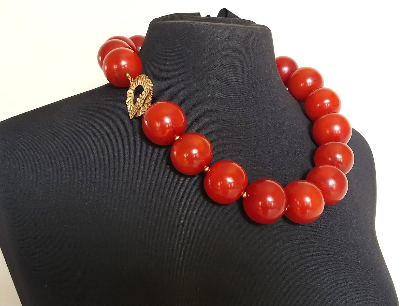 Bead Baltic Butterscotch Pressed Amber Necklace For Sale