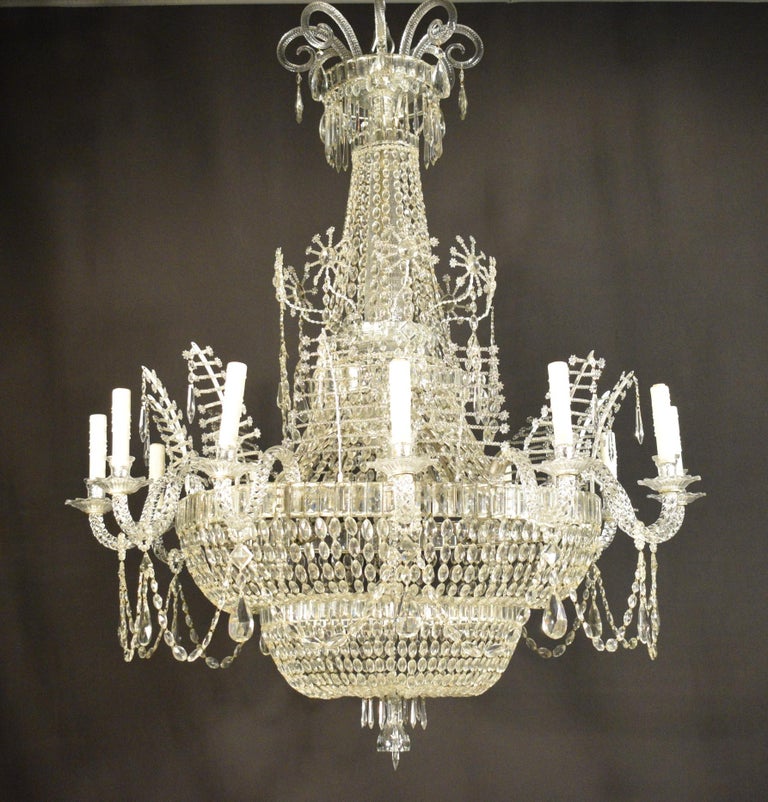 Baltic Crystal Chandelier For Sale at 1stDibs