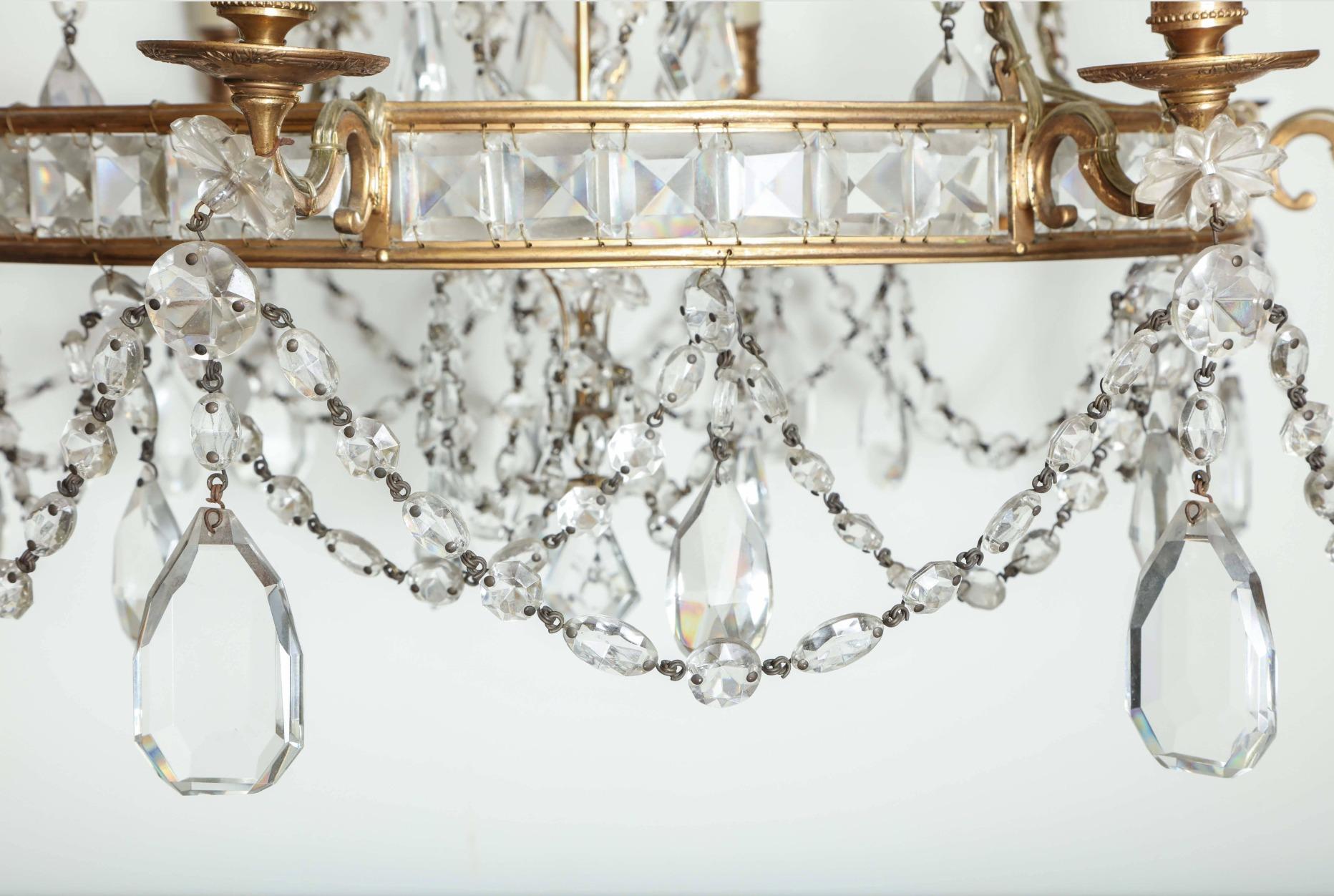 Lustre en cristal baltique Excellent état - En vente à Studio City, CA