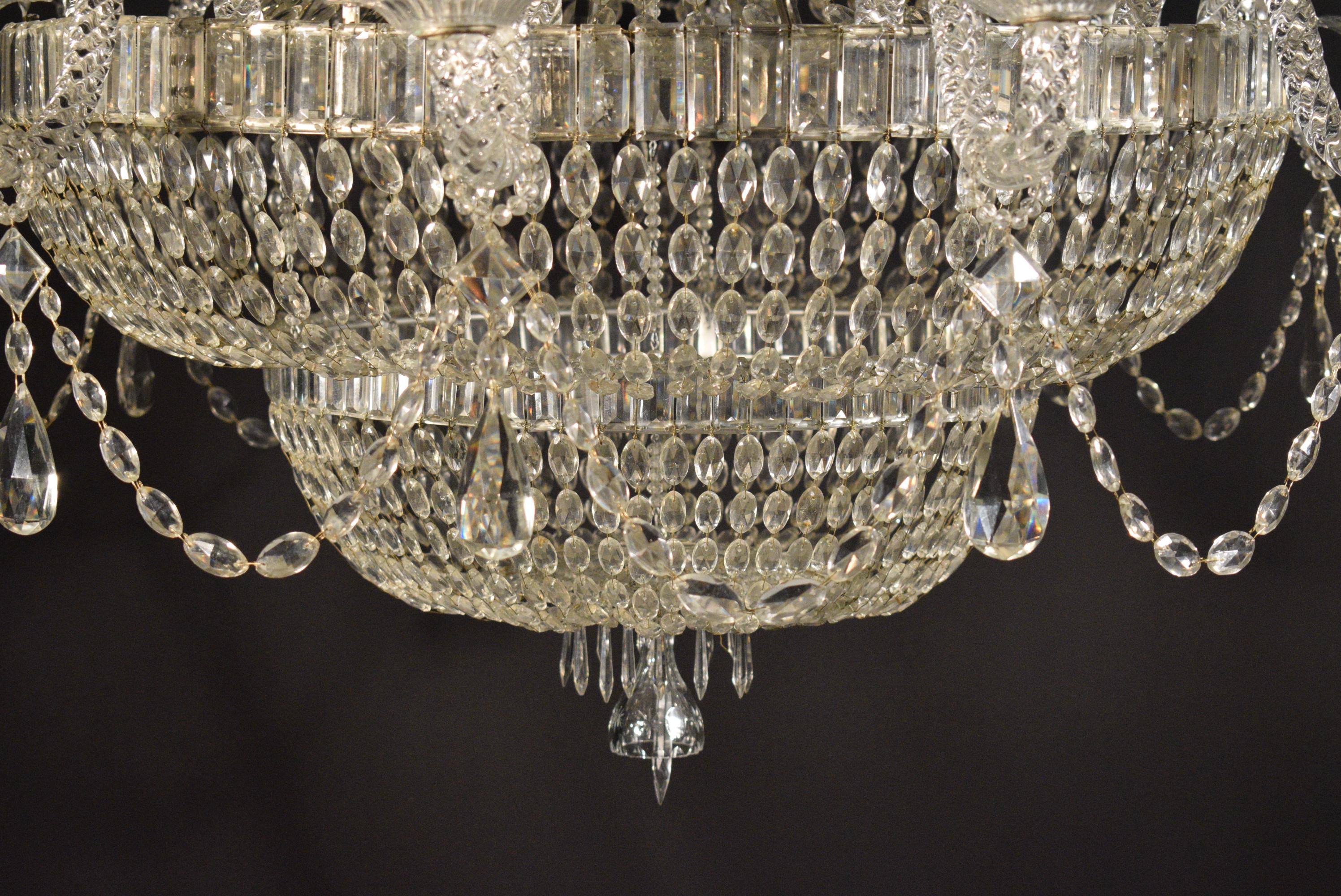 Baltic Crystal Chandelier For Sale 1
