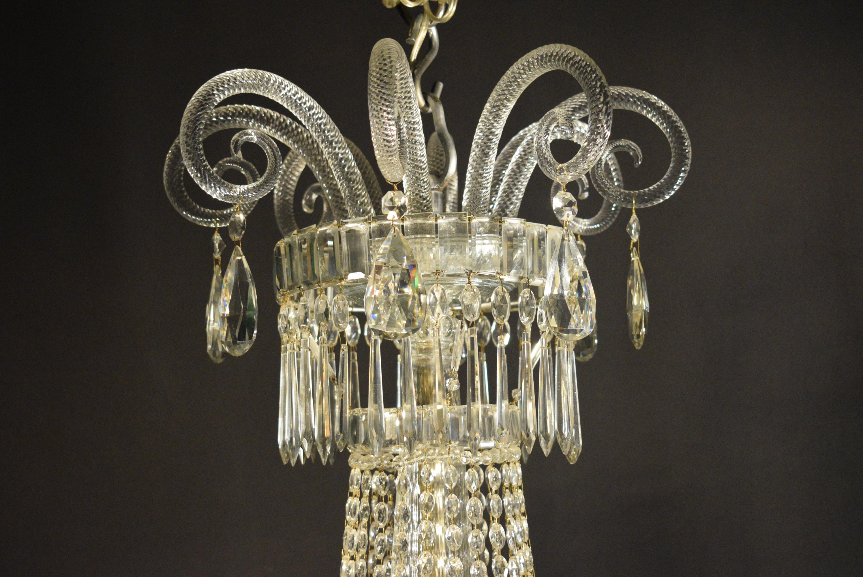 Baltic Crystal Chandelier For Sale 2