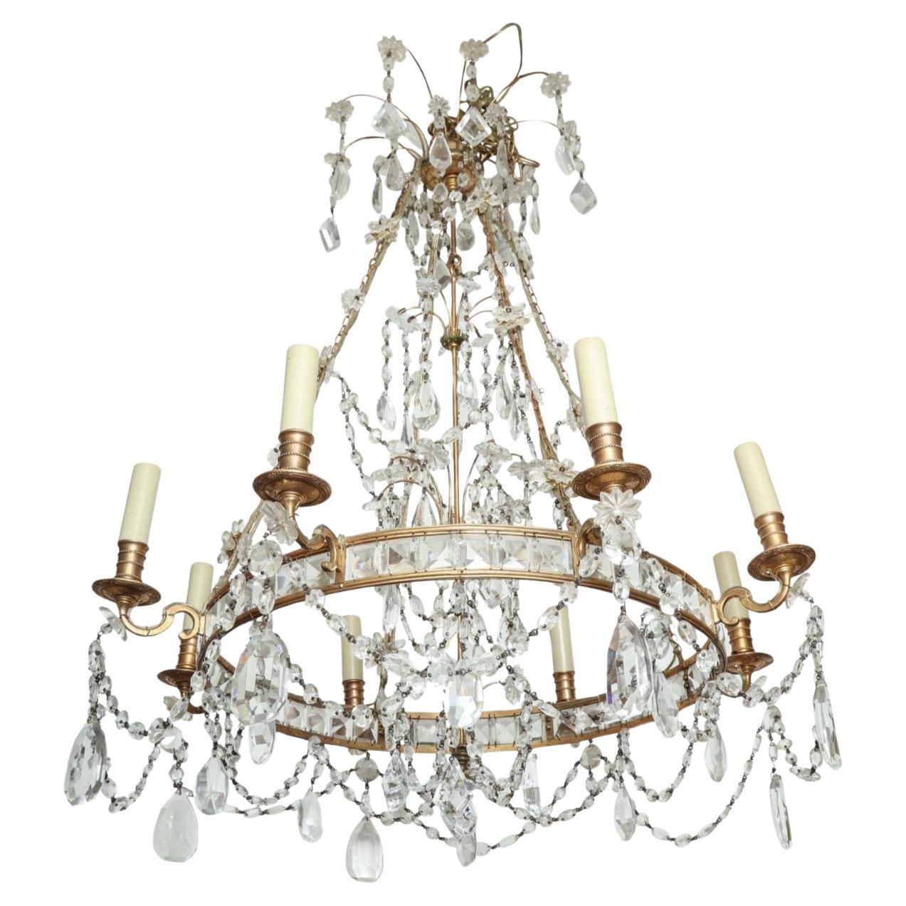 Lustre en cristal baltique en vente