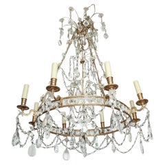 Antique Baltic Crystal Chandelier