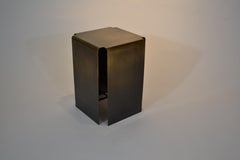 Baltic Darkened Bronze Side Table by Gentner Design