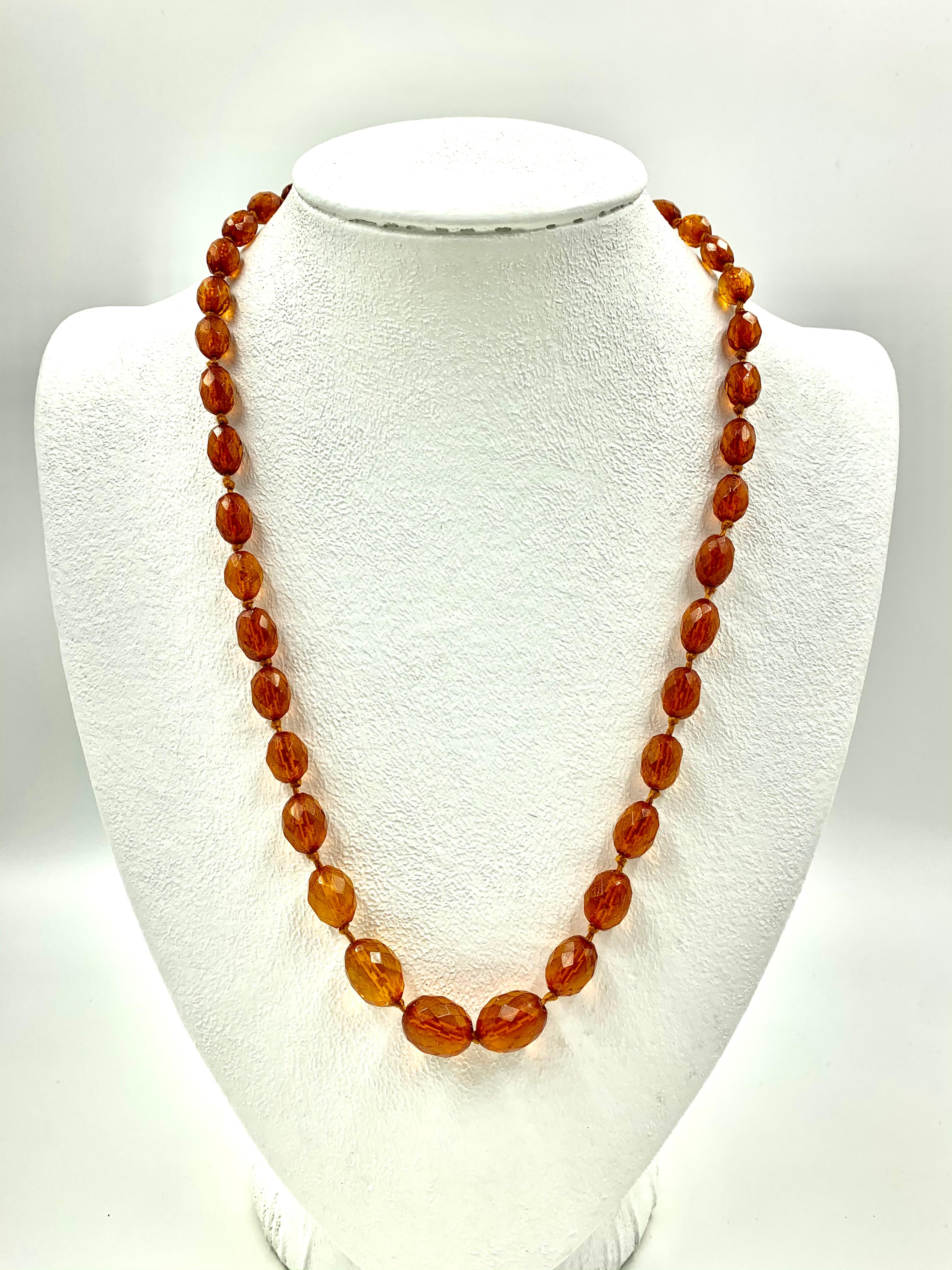 antique amber necklace value