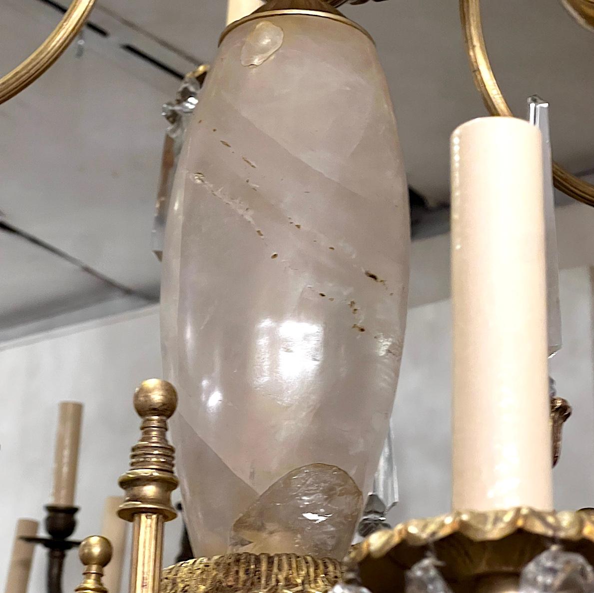 Baltique Lustre néoclassique balte en cristal  en vente