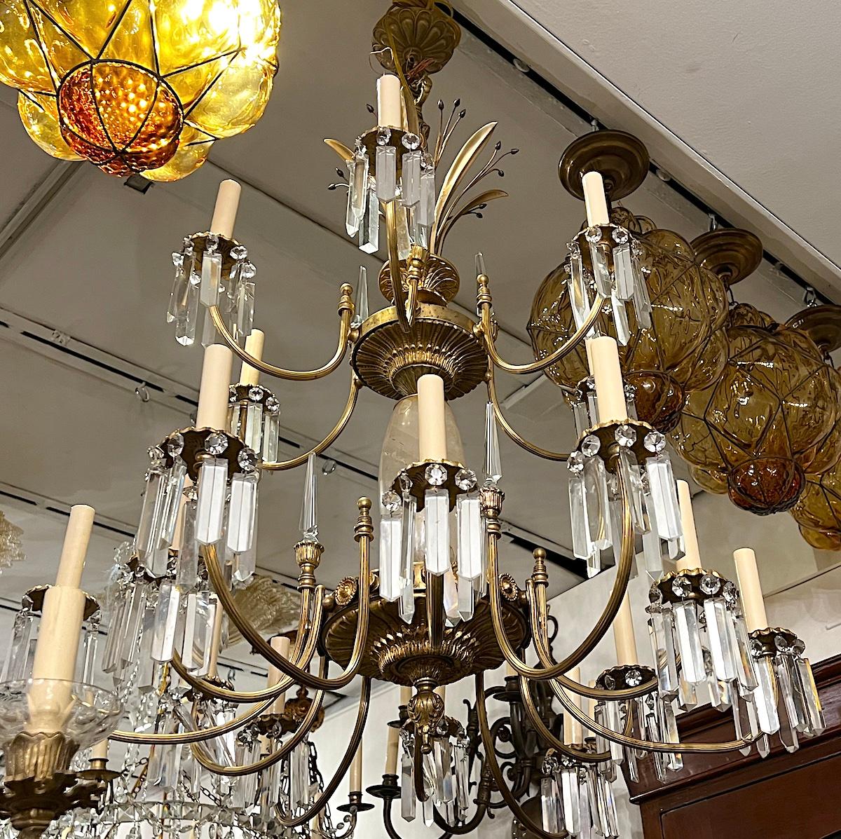 Baltic Neoclassic Crystal Chandelier  For Sale 1