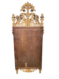 Miroir néoclassique baltique en bois doré et noyer