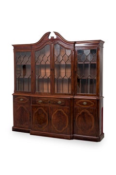 Baltic NeoClassic Mahogany 18th Century Breakfront